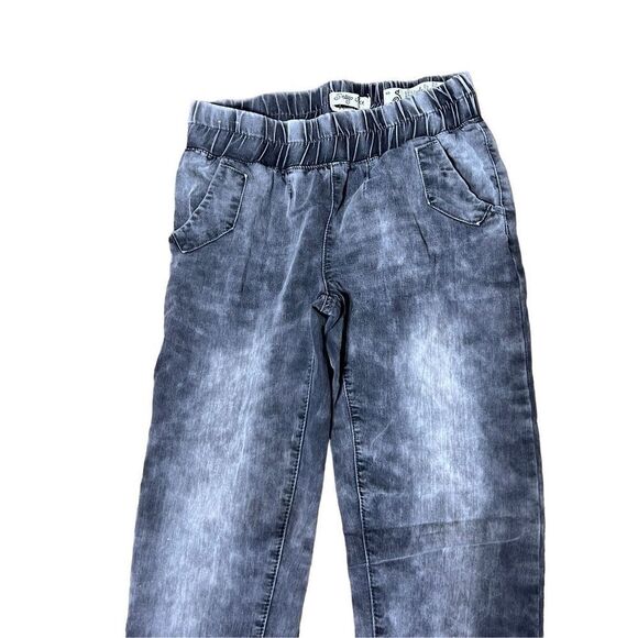 Indigo Rein Forever Black Stonewash Denim Joggers Size Small - Picture 3 of 4